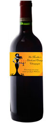 personalized black and orange ball wine bottle label